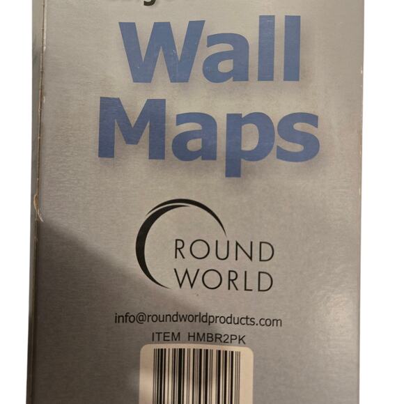 2 Large Maps, World and United States, Laminated, Dry Erase Write On/Off - Picture 5 of 6